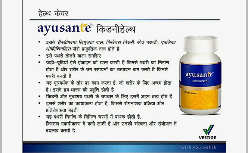 Vestige Kidney Health Benefits in Hindi Price DP